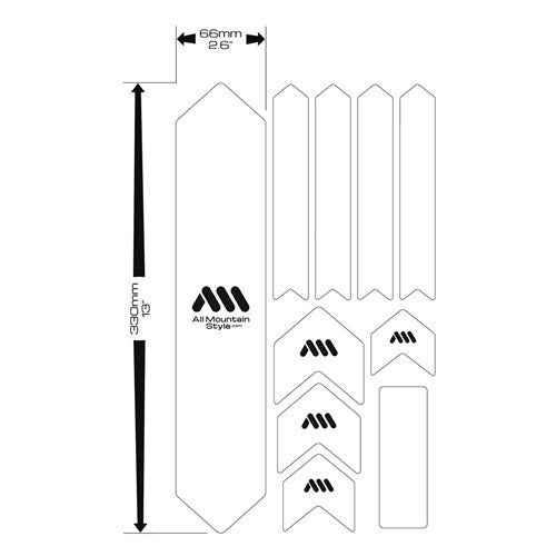 ALL MOUNTAIN STYLE AMS PROTECTION WRAP XL CLEAR / SILVER