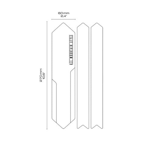 ALL MOUNTAIN STYLE AMS CHAIN GUARD CLEAR / SILVER