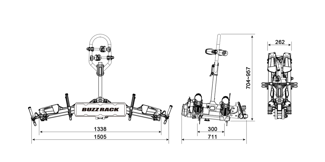 BuzzRack E-Scorpion Ball Mount 2 E-Bikes